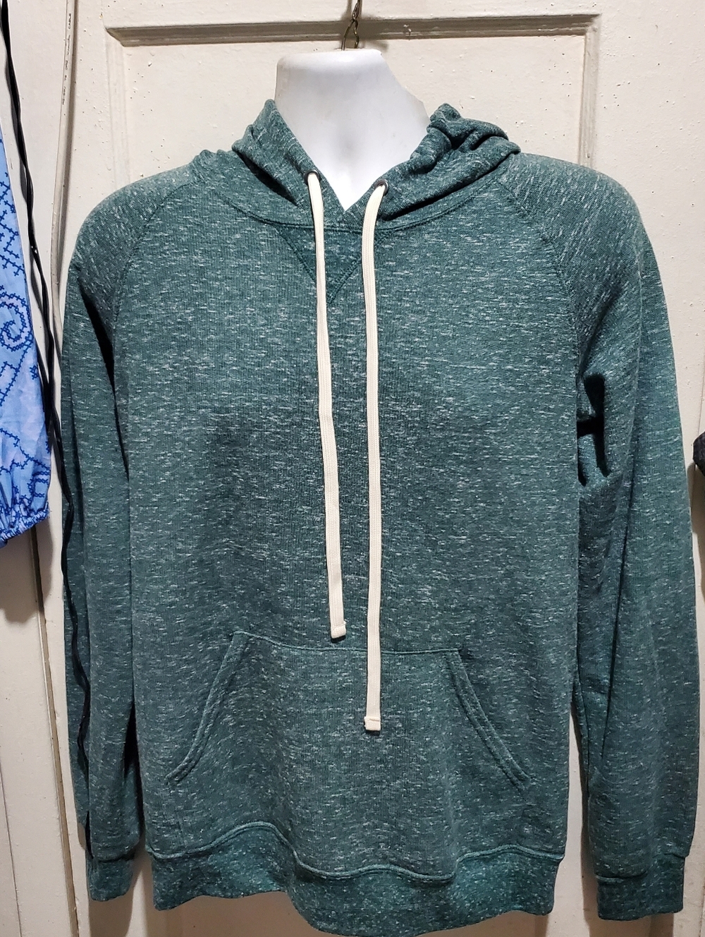 Men's Green Hooded Pullover Sweatshirts